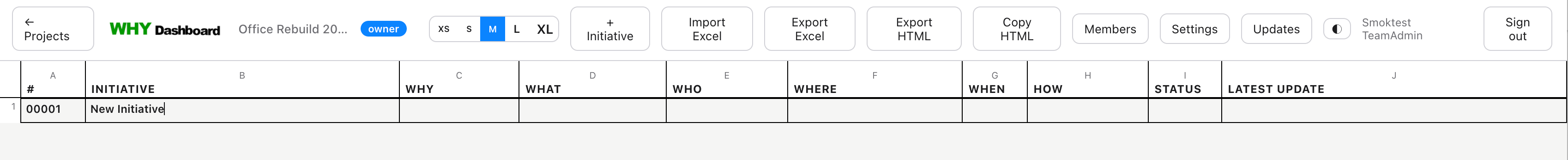 Dynamic layout fitting all columns in the view
